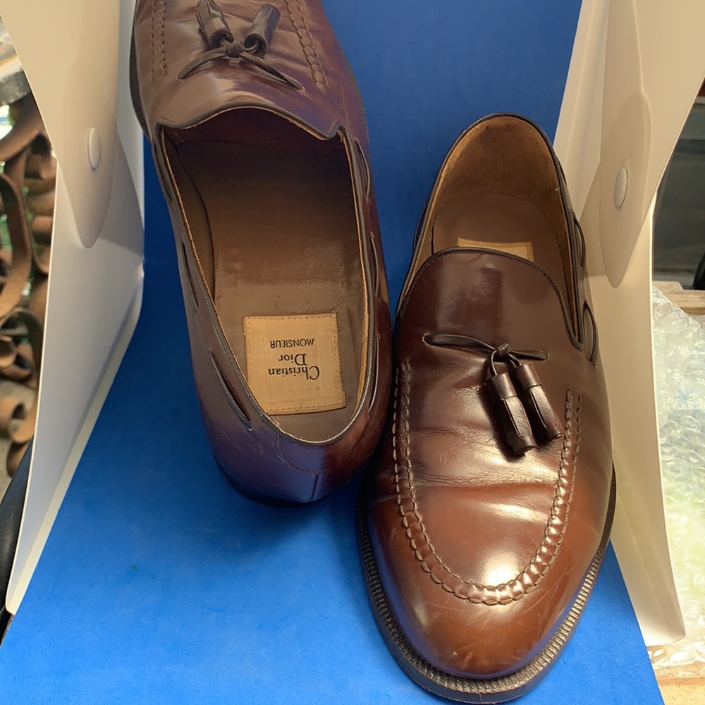 Auth Christian Dior BrownShoes Mens Style CD 433 25?β Size 10 - Picture 2 of 7